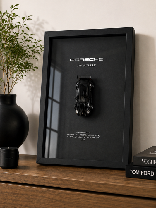 NOVA Porsche 911 GT3 3D Frame Premium Handmade Wall Art